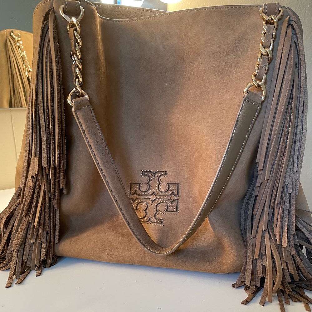 Tory Burch Harper fringe tote